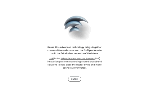CoFi website landing animation
