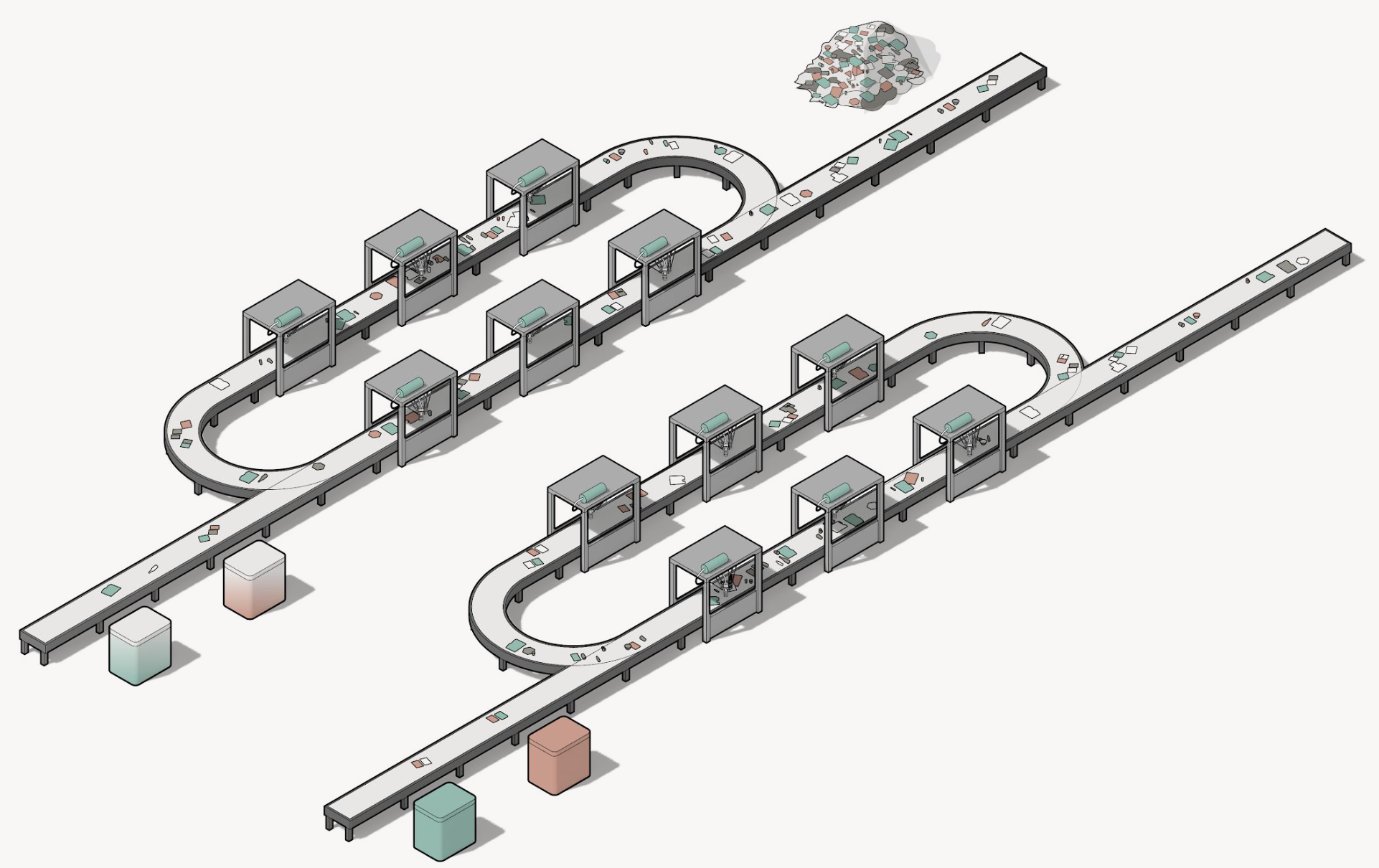 Polysift robotic sorting